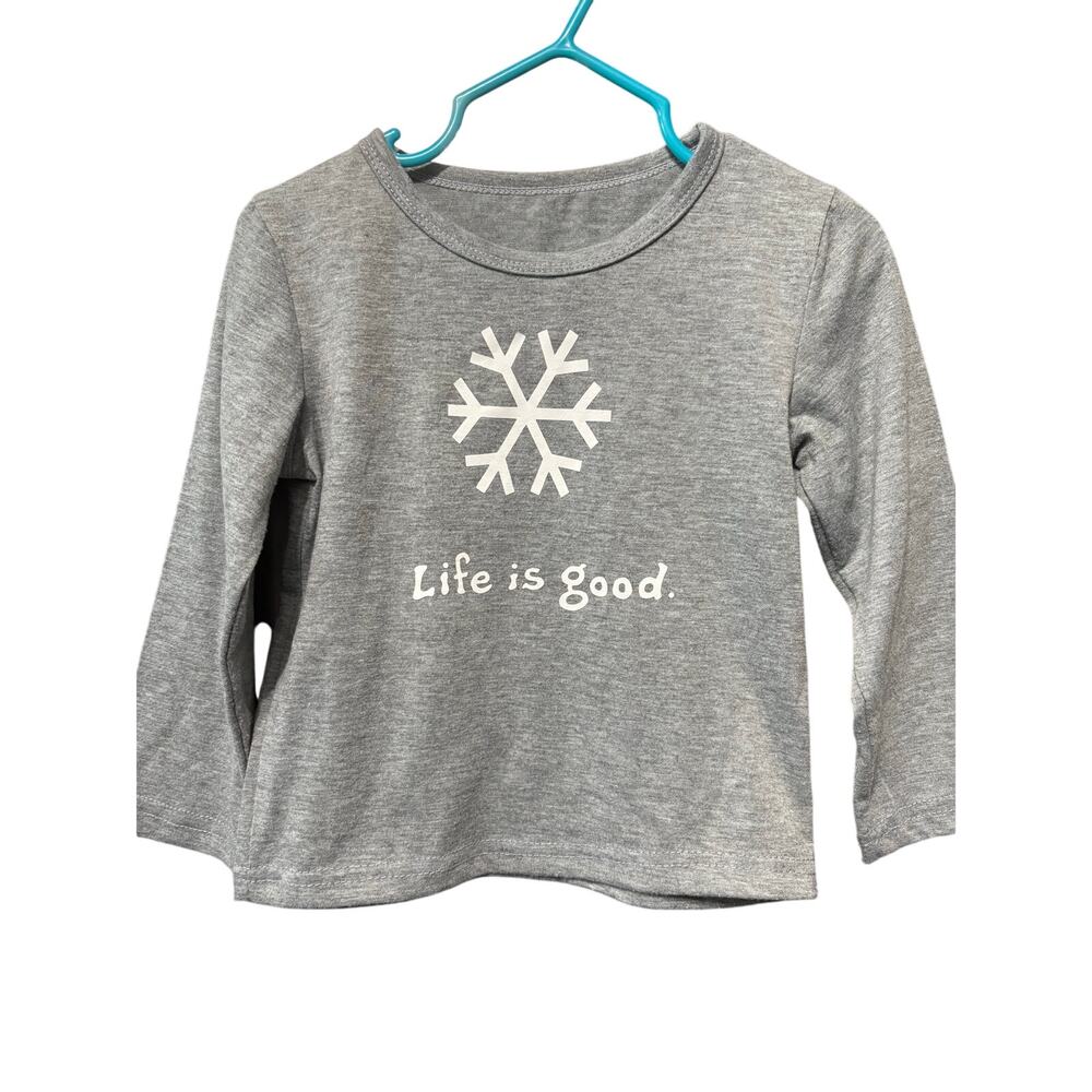 "Life is Good" Snowflake LS - 2T